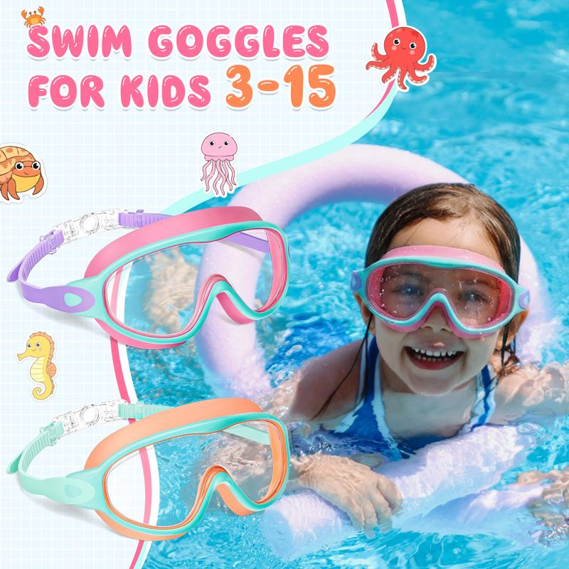 Soft Silicone Swim Goggles Made For Kids’ Comfort