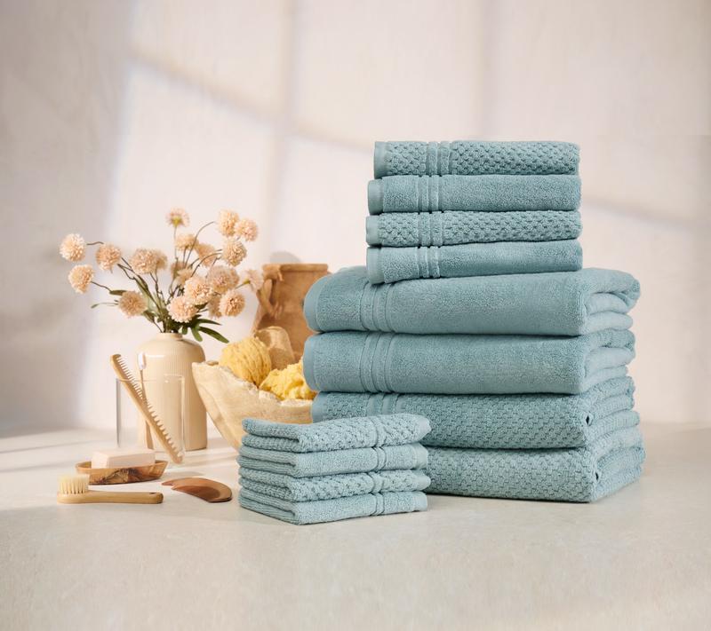 The softest towels you've ever owned — Set of 12, 100% cotton, under $20