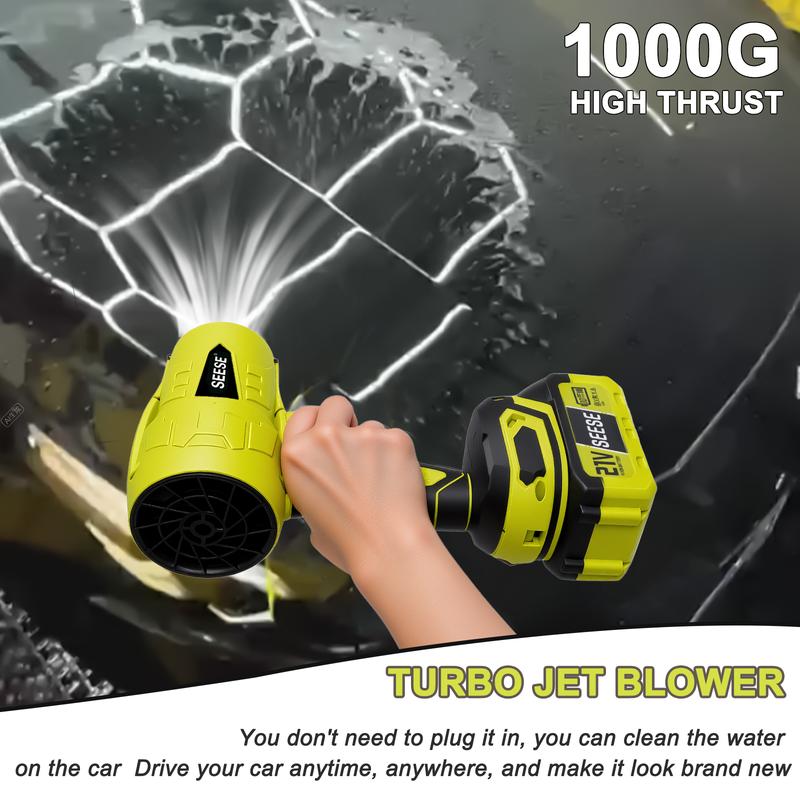 Dry Your Car. Clear Your Yard. One Handheld Blower