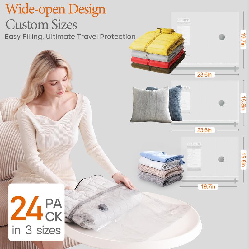 Vacuum Seal Clothes, Bedding, And Travel Bags In Seconds