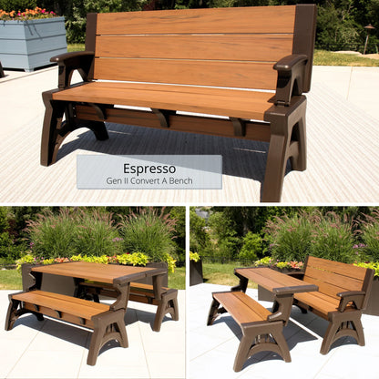 The Bench That Becomes a Picnic Table in Seconds