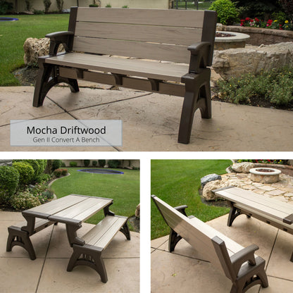 The Bench That Becomes a Picnic Table in Seconds