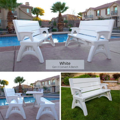 The Bench That Becomes a Picnic Table in Seconds