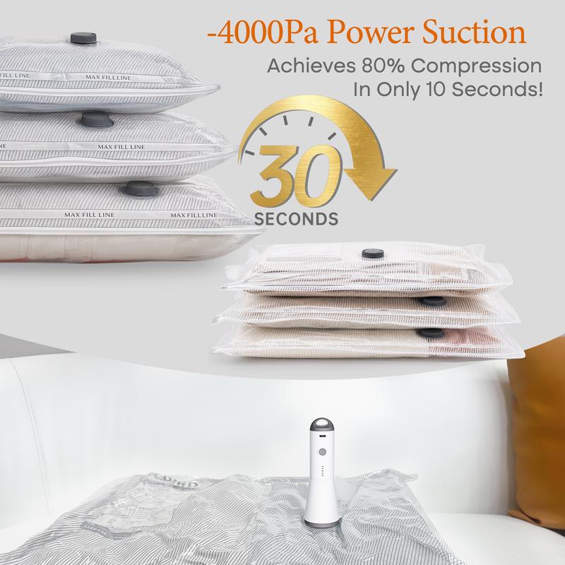Vacuum Seal Clothes, Bedding, And Travel Bags In Seconds