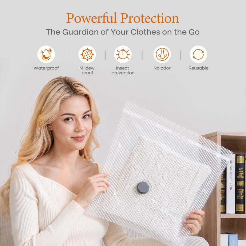 Vacuum Seal Clothes, Bedding, And Travel Bags In Seconds