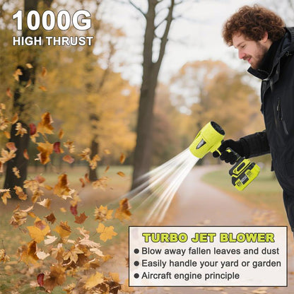 Dry Your Car. Clear Your Yard. One Handheld Blower