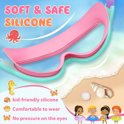 Soft Silicone Swim Goggles Made For Kids’ Comfort