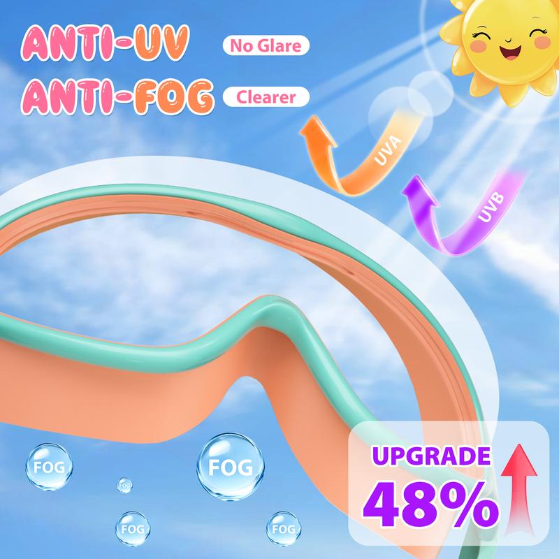 Soft Silicone Swim Goggles Made For Kids’ Comfort