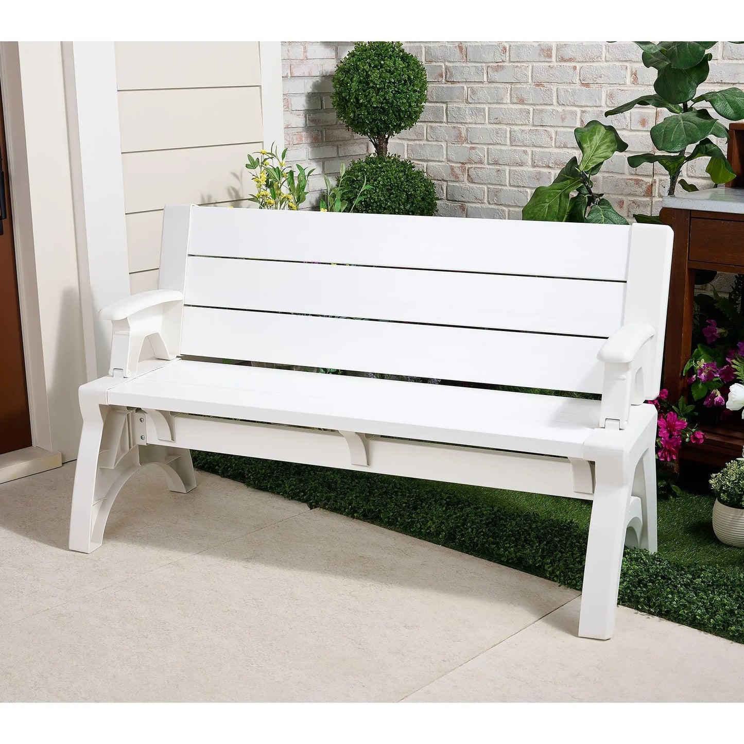 Classic Outdoor Bench For Patios, Gardens, And Porches