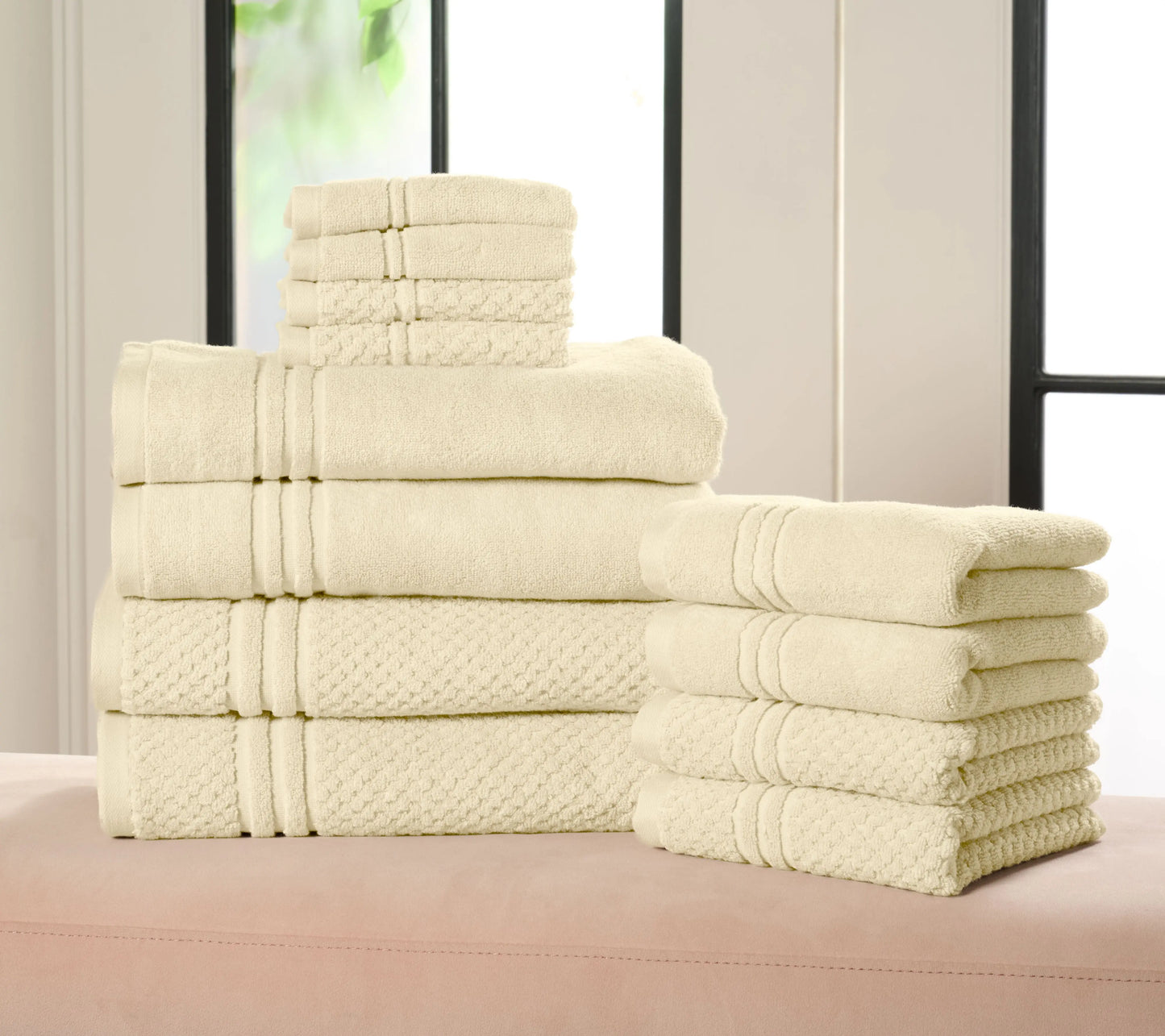The softest towels you've ever owned — Set of 12, 100% cotton, under $20